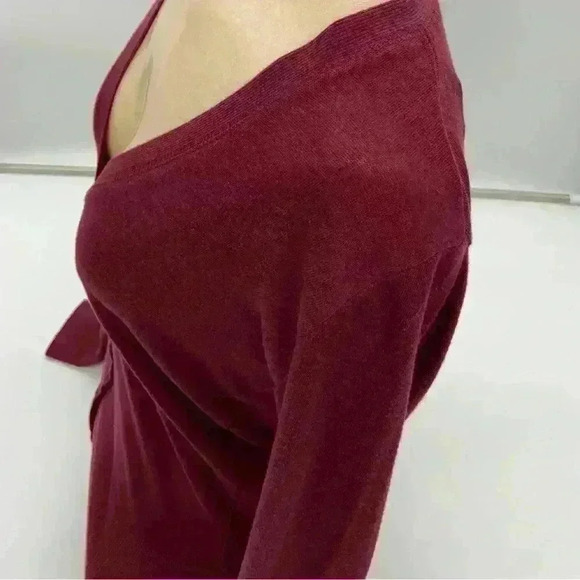 Color Story Women’s Cardigan Burgundy Size Medium - Picture 2 of 11